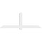 Ekena Millwork Eugene Architectural Grade PVC Gable Bracket, 96"W x 36"H x 4"D x 6"F, 9/12 Pitch GBP096X36X0406EUG00 - alternate 5